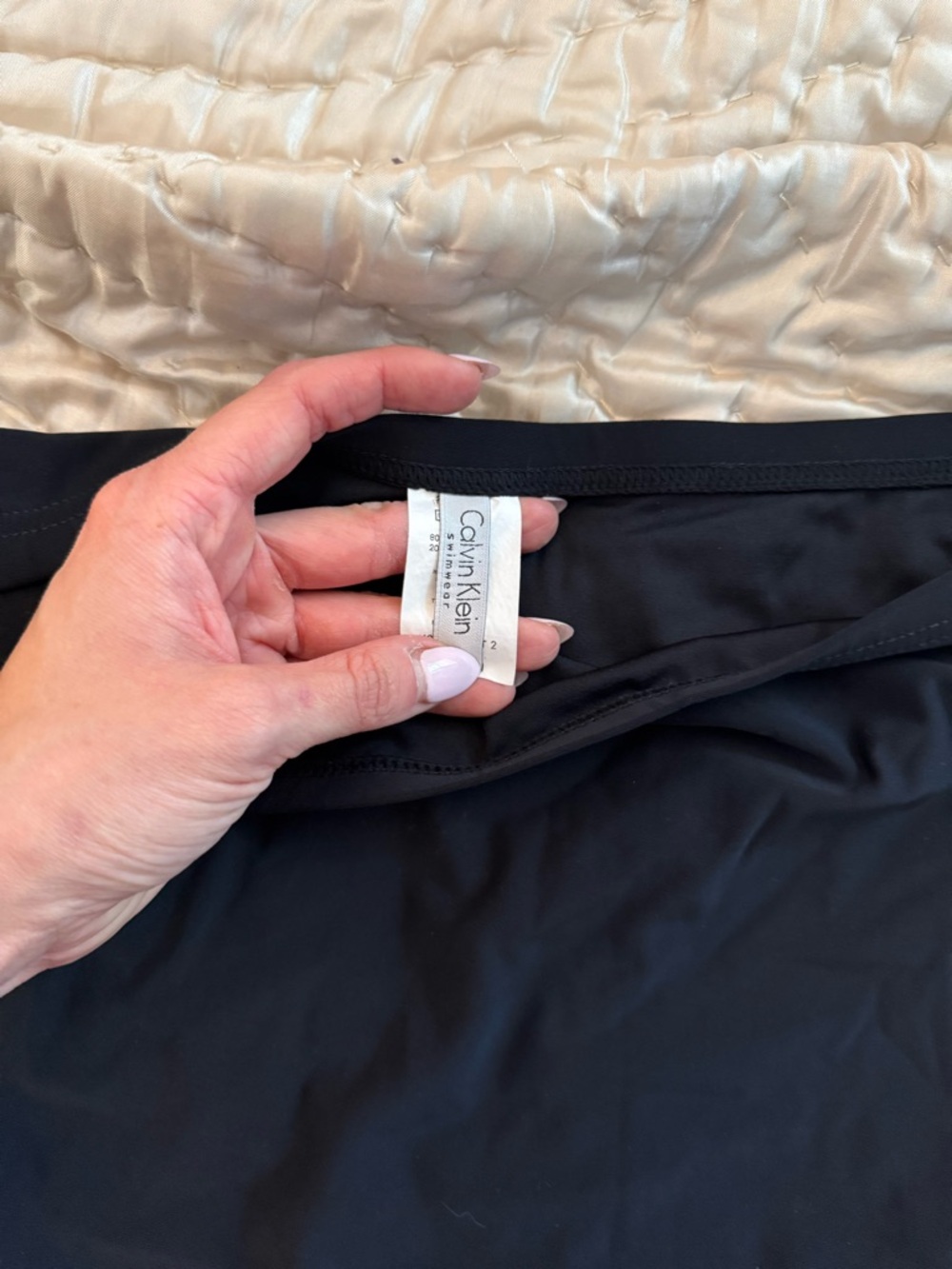 Calvin Klein Black Swim Skirt - Picture 2 of 4